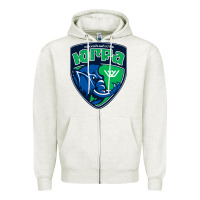 Oatmeal Heather yugra khanty mansiysk Zipper Hoodie - linhVisuals