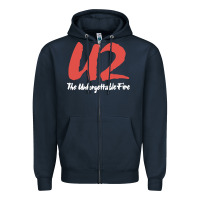 Navy U two unforgettable fire Zipper Hoodie - linhVisuals