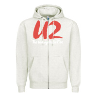 Oatmeal Heather U two unforgettable fire Zipper Hoodie - linhVisuals