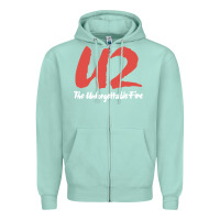 Seafoam U two unforgettable fire Zipper Hoodie - linhVisuals