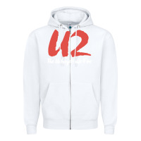 White U two unforgettable fire Zipper Hoodie - linhVisuals