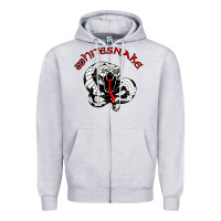 Heather Grey whitesnake ws Zipper Hoodie - linhVisuals