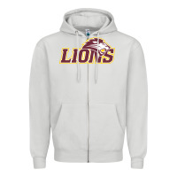 Dove Grey freed–hardeman university lion Zipper Hoodie - linhVisuals