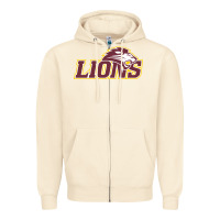Sandshell freed–hardeman university lion Zipper Hoodie - linhVisuals