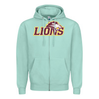 Seafoam freed–hardeman university lion Zipper Hoodie - linhVisuals