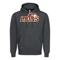 Smoke freed–hardeman university lion Zipper Hoodie - linhVisuals