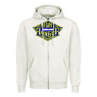 Oatmeal Heather night ranger Zipper Hoodie - linhVisuals