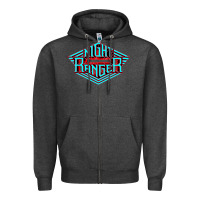 Charcoal Heather night ranger Zipper Hoodie - linhVisuals