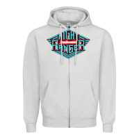 Dove Grey night ranger Zipper Hoodie - linhVisuals