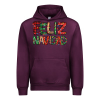 Mauve Wine feliz navidad Spanish christmas Urban Hoodie - Jasminsmagicworld