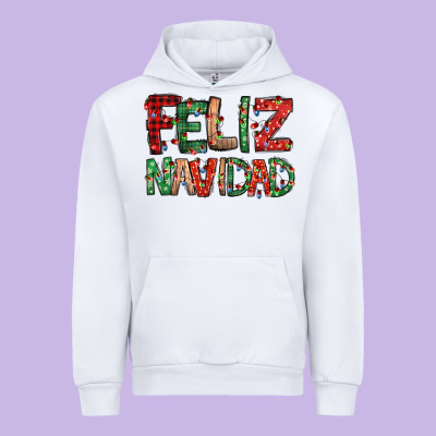 Feliz Navidad Spanish Christmas Urban Hoodie Designed By Jasminsmagicworld