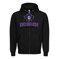 Black goshen college maple leafs2 vectorized Zipper Hoodie - linhVisuals