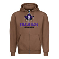 Chestnut goshen college maple leafs2 vectorized Zipper Hoodie - linhVisuals