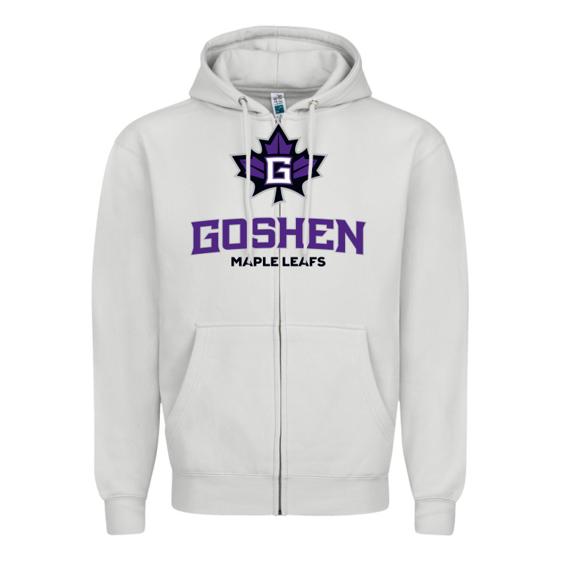 Goshen College Maple Leafs2 Vectorized Zipper Hoodie by linhVisuals | Teevron