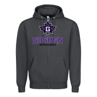 Smoke goshen college maple leafs2 vectorized Zipper Hoodie - linhVisuals