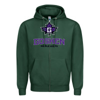 Sports Green goshen college maple leafs2 vectorized Zipper Hoodie - linhVisuals