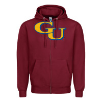 Burgundy graceland university yellowjacket Zipper Hoodie - linhVisuals