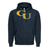 Navy graceland university yellowjacket Zipper Hoodie - linhVisuals