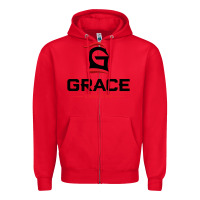 Red grace college & seminary lancers1 vectorized Zipper Hoodie - linhVisuals