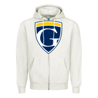 Oatmeal Heather graceland university yellowjackets vectorized Zipper Hoodie - linhVisuals