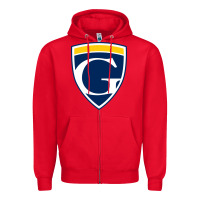 Red graceland university yellowjackets vectorized Zipper Hoodie - linhVisuals