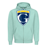 Seafoam graceland university yellowjackets vectorized Zipper Hoodie - linhVisuals