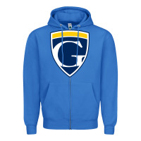True Royal graceland university yellowjackets vectorized Zipper Hoodie - linhVisuals