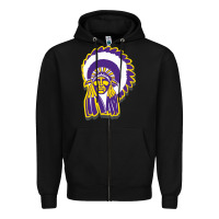 Black haskell indian Zipper Hoodie - linhVisuals