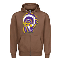 Chestnut haskell indian Zipper Hoodie - linhVisuals