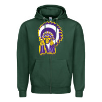 Sports Green haskell indian Zipper Hoodie - linhVisuals