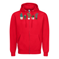 Red cute plant Zipper Hoodie - linhVisuals