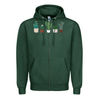 Sports Green cute plant Zipper Hoodie - linhVisuals