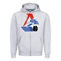 Heather Grey lokomotiv yaroslavl Zipper Hoodie - linhVisuals