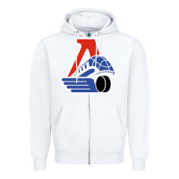 White lokomotiv yaroslavl Zipper Hoodie - linhVisuals