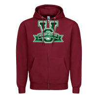 Burgundy The mississippi valley tate university Zipper Hoodie - linhVisuals