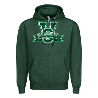 Sports Green The mississippi valley tate university Zipper Hoodie - linhVisuals