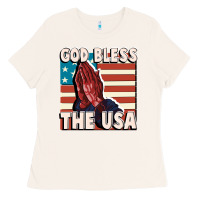 Bone God Bless the USA Ladies Tee - FaDigitalArtStudio