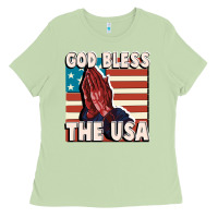 Matcha God Bless the USA Ladies Tee - FaDigitalArtStudio