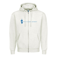Oatmeal Heather The mount st mary's university Zipper Hoodie - linhVisuals