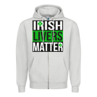 Irish Livers Matter   Funny St Patricks Day Irish Drinking T Shirts Te Zipper Hoodie | Teevron