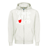Oatmeal Heather virginia is for lovers Zipper Hoodie - linhVisuals