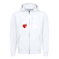 White virginia is for lovers Zipper Hoodie - linhVisuals