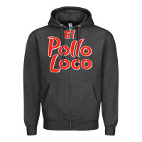 Charcoal Heather El Pollo Loco Zipper Hoodie - linhVisuals