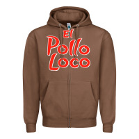 Chestnut El Pollo Loco Zipper Hoodie - linhVisuals