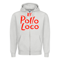 Dove Grey El Pollo Loco Zipper Hoodie - linhVisuals