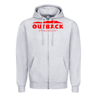 Heather Grey outback steakhouse Zipper Hoodie - linhVisuals