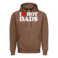 Chestnut i love hot dads shirt i heart Zipper Hoodie - linhVisuals