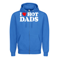 I Love Hot Dads Shirt I Heart Zipper Hoodie | Teevron