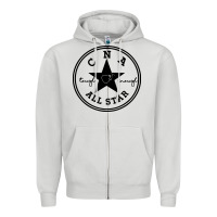Dove Grey all star cna Zipper Hoodie - linhVisuals