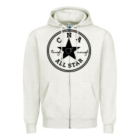 Oatmeal Heather all star cna Zipper Hoodie - linhVisuals